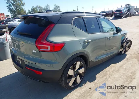 2023 Volvo Xc40 Recharge Pure Electric Twin Ultimate from USA, damaged, VIN YV4ED3UM2P2086867